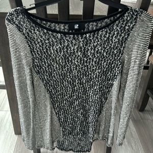 Black and white sweater